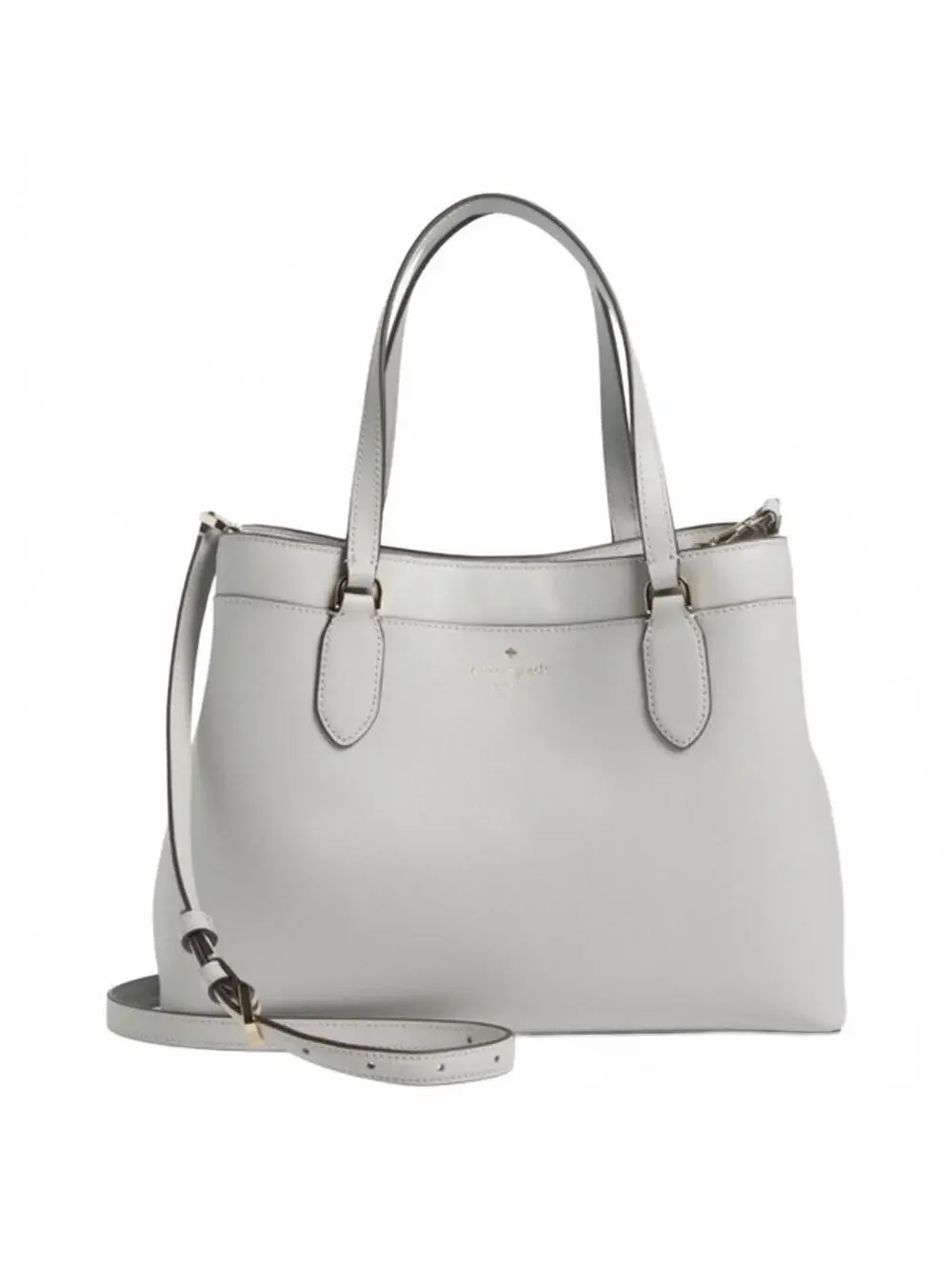 Kate Spade Sienna Medium Satchel Crossbody Bag PLATINUM GREY